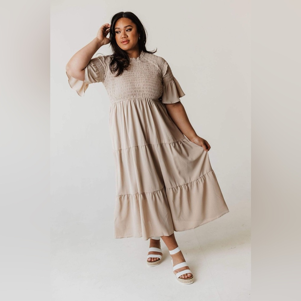 Taupe maxi dress